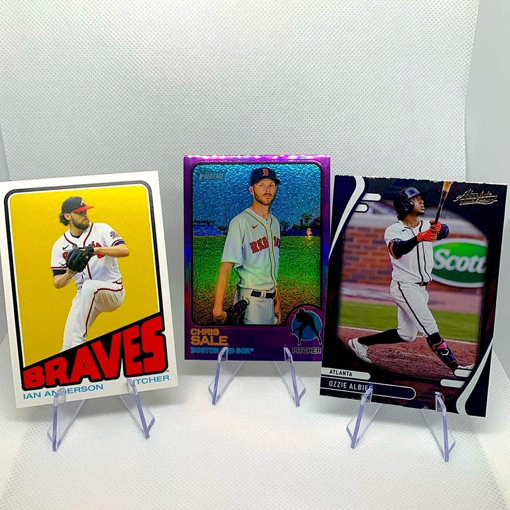 Atlanta Braves Ozzie Albies Chris Sale Ian Anderson Topps Panini MLB Cards